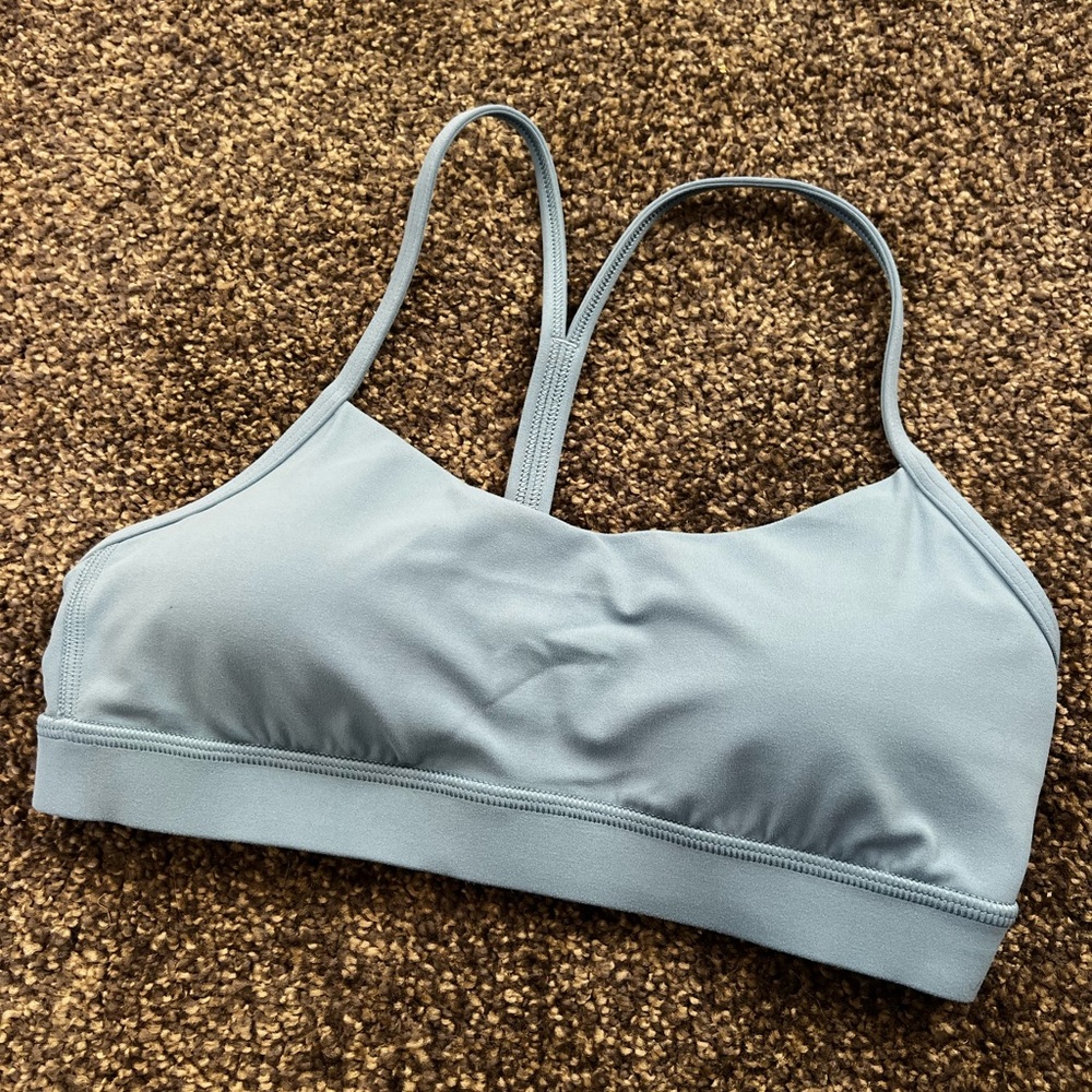Lululemon Flow Y Bra Nulu Light Support, A–C Cups - Size 8 - Utility Blue